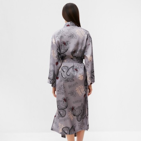 Халат домашний KAFTAN "Дракон", размер 44-46, серый-4