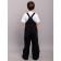 Semi -combinezone children, height 116 cm, black color
