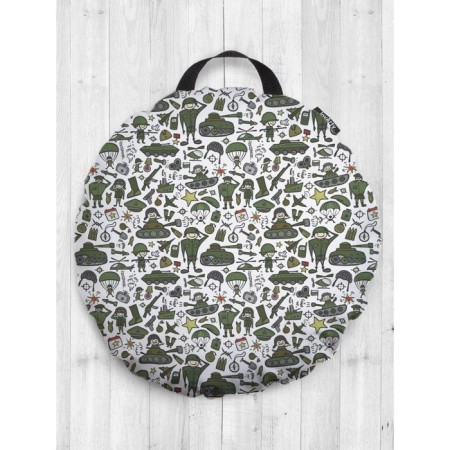 Pillow Siddle "Defenders", Decorative, D = 52 cm
