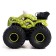 Fin-controlled car, radio-controlled, works on the battery, light effects, smoke effect, green color