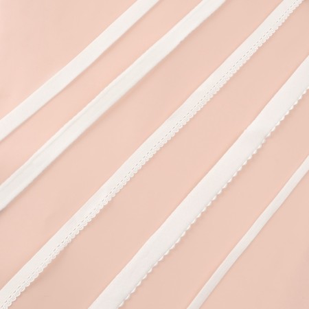 A set of rubber bands for sewing underwear, 5 types, white color-10