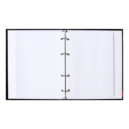 A notebook on rings of 80 sheets in the gravity cell, with a shift block, a solid cover, glossy lamination, block 60 g/m2-3