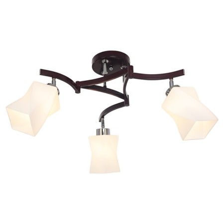 Lamp Ceiling Economy light 040j/3cr+Br WT, 3x60W, E27, 35x45x45 cm, brown color-1