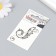 Tattoo on the body "Violin key" 5.3x6.2 cm
