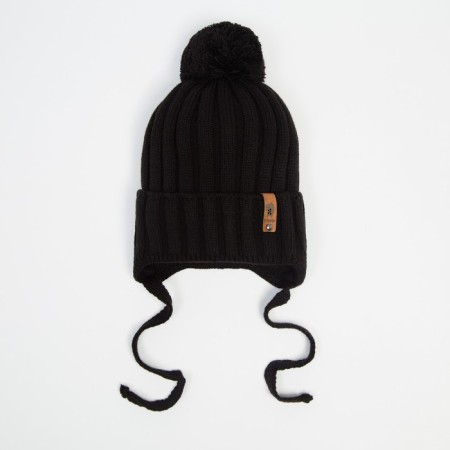 Hat for a boy, color black, size 53-56 cm