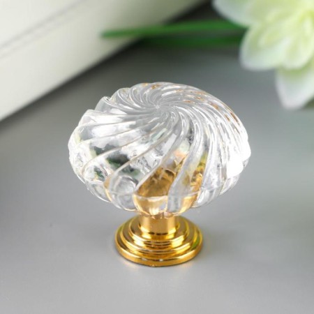 Metal handle Metal "Crystal" 2.9x2.9x2.7 cm