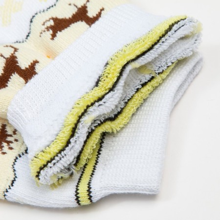 Women's terry socks "Norway", white color, size 23-25-3