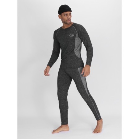 Male thermal underwear, size 46-48, dark gray color-1