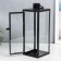 Climber Metal "Lantern - Minimalism" set 3 pcs black 18x18x50, 14x14x39, 10x10x25 cm