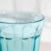 Low glass glass "Roman", 250 ml, turquoise color
