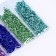 Glass chips for epoxy resin, set of 6 colors, weight 1 color - 5 g