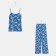 Female pajamas (T -shirt, pants) Indigo color, size 46