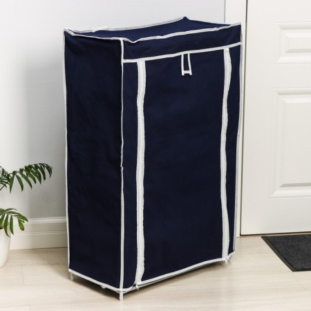 Shoe, 5 tiers, 57 × 28 × 90 cm, blue color-3