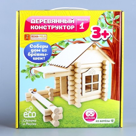 Designer "Collect a house from logs No. 2"-7