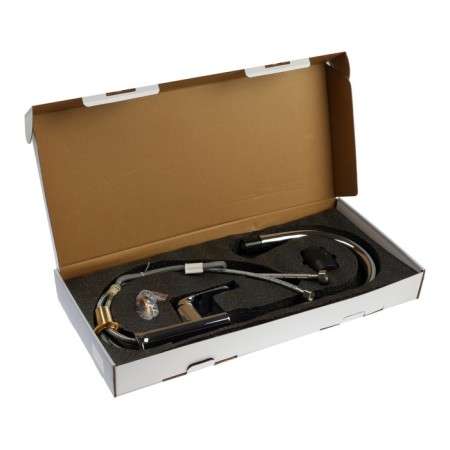 Kitchen mixer Zein Z3784, single -leaf, exhaust surplus, aerator of 2 modes, chrome-8