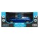 Metal machine Porsche Panamera S, 1: 24, doors, hood and trunk, light and sound effects, blue color open