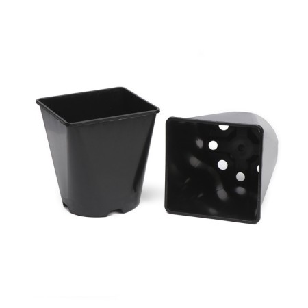 Pot for seedlings, 2 l, d = 14 cm, h = 15 cm, black, greengo-3