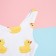 Baby swimsuit KAFTAN "Ducks", height 110-116 cm, white