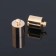 Cacked-step, cm-165, (set of 5 pcs.), 1.2 × 0.8 cm, D (internal) = 0.7 cm, gold color