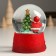 Souvenir Polystone Water Ball "Grandfather Moroz hangs a garland on the spruce" 7x8x9 cm