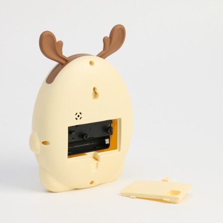 Clock - an alarm clock "elk", with a suspension, a discrete move, 18 x 5 x13 cm, aa, brown-2