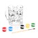 New Year's set for creativity. Mug for coloring with postcards "New Year! Joyful snowman "