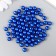 Set of beads "needlework" plastic, diameter 8 mm, 25 g, royal blue