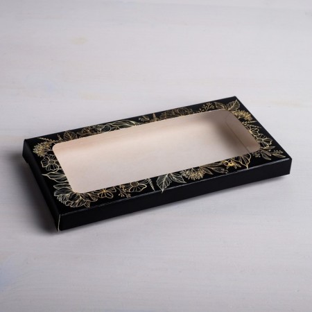 Chocolate box, confectionery packaging “With Best Wishes”, with a window, 17.3 x 8.8 x 1.5 cm-2