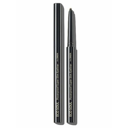 Eye -shaped eyeliner Eco Soul PowerProof Super Slim Eyeliner BK01 Black 0.1 g