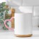 Sublimation mug with a figured hand "Heart" pink inside and pen standard 320ml