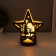 Lamp "Star" LED 3HAAA Black 10.5x21.8x23cm