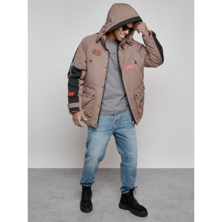 Male Winter jacket, size 54, brown color-20