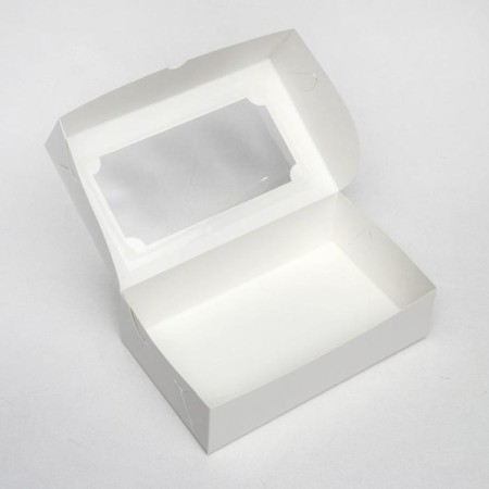 Confectionery folding box for marshmallows, white, 25 x 15 x 7 cm-1