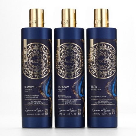 Hair balms, a complex of oils and extracts, strengthening and recovery, 470 ml, Ural Lab-8