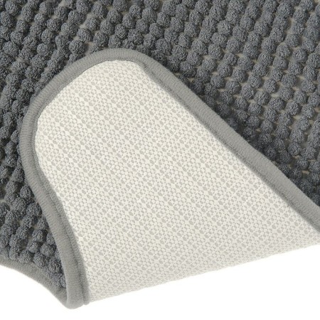Toilet rug, Shenill, 45x45 cm, microfiber, gray-2