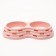 Board of plastic plastic double 2 x 160 ml, 25 x 14 x 5 cm, pink