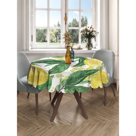 The tablecloth “Lemon tree”, round, Saten, d = 150 cm-2