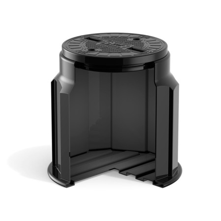 Well, KS-1, 52.5 × 52.5 × 51 cm, plastic, black-5