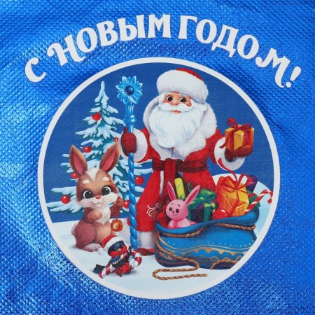 Пакет-мешок из нетканного материала «Новый год», 25 х 32 см, Новый год-4