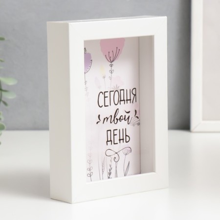 Interior plastic Pigger "Flower - Today is your day" 17x12x3.8 cm-1