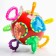 Developing toy - rattle, "ball - ratchet", rattle, color of mix, crumb I