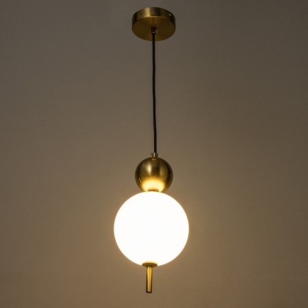 Bayerlux lamp "Gatatea" LED 10W 6000k gold 15x15x28-128cm-2