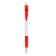 Ballic handle, automatic, under the logo, white with a red rubber holder and clip