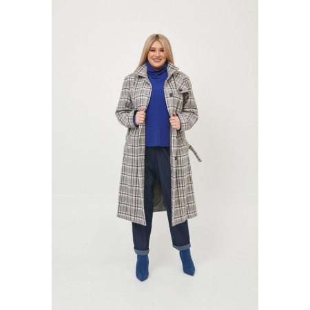 Female coat, size 56, blue color-2