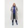 Female coat, size 56, blue color