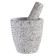 A mortar with a pestle made of stone is large, 400 ml, gray, in the box
