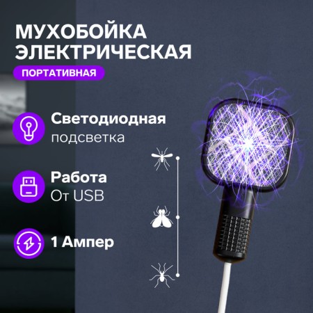 Portable electric flywear BL-S, LED backlight, USB, black