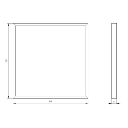 LED LED era SPO-9, 595x595x40 mm, IP20, 70W, 7350LM, 4000K, white-7