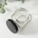Bank for candles glass with a cover "Four faces" Transparent 150 ml 5.5x5x7.5 cm