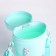 Bag's bag with lightning, stickers mix, turquoise color